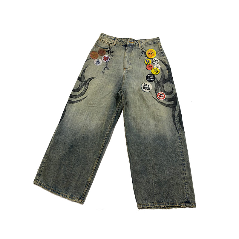Custom Printed Denim Jeans